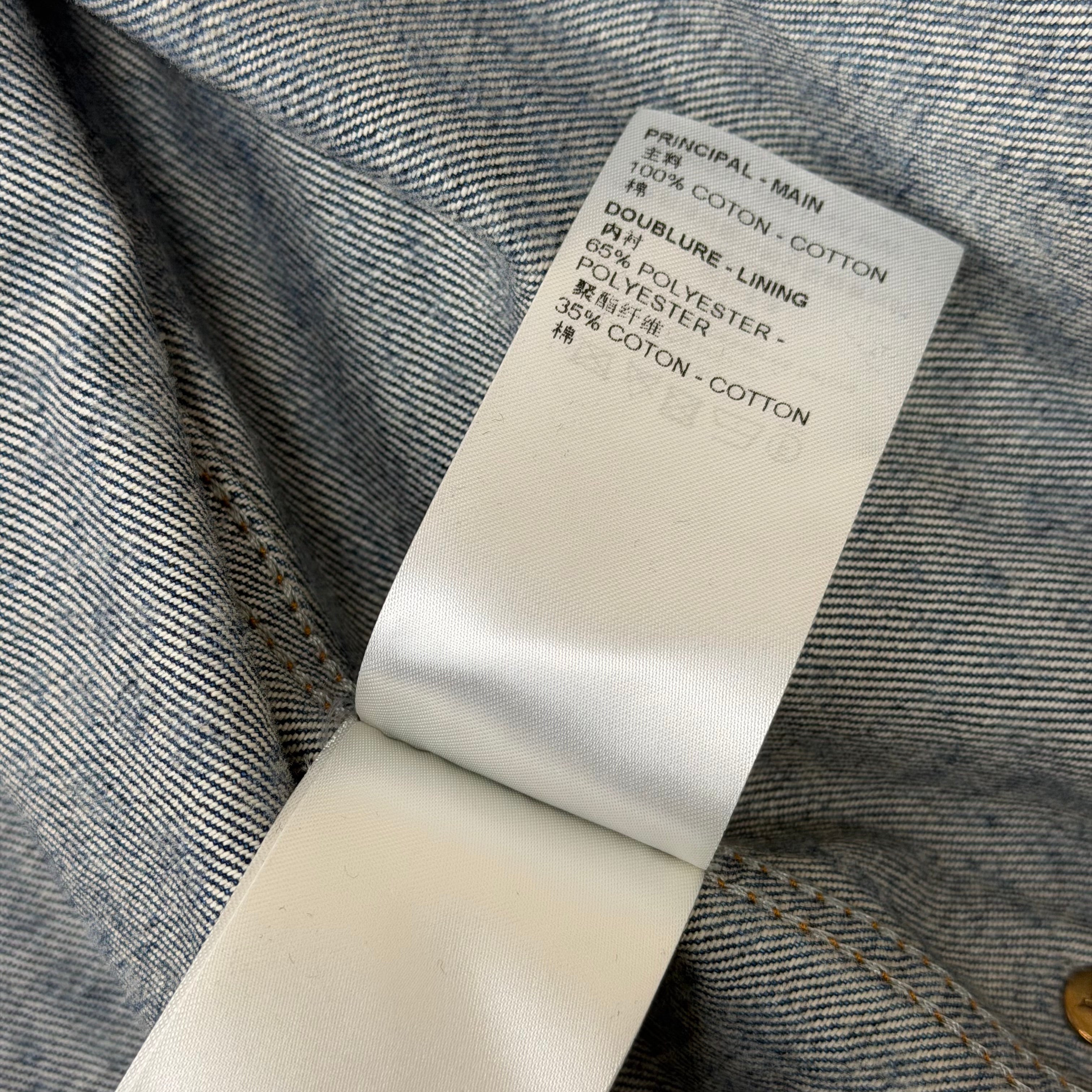 Louis Vuitton x Yayoi Kasuma All-Over Denim Blouson 50 (L)