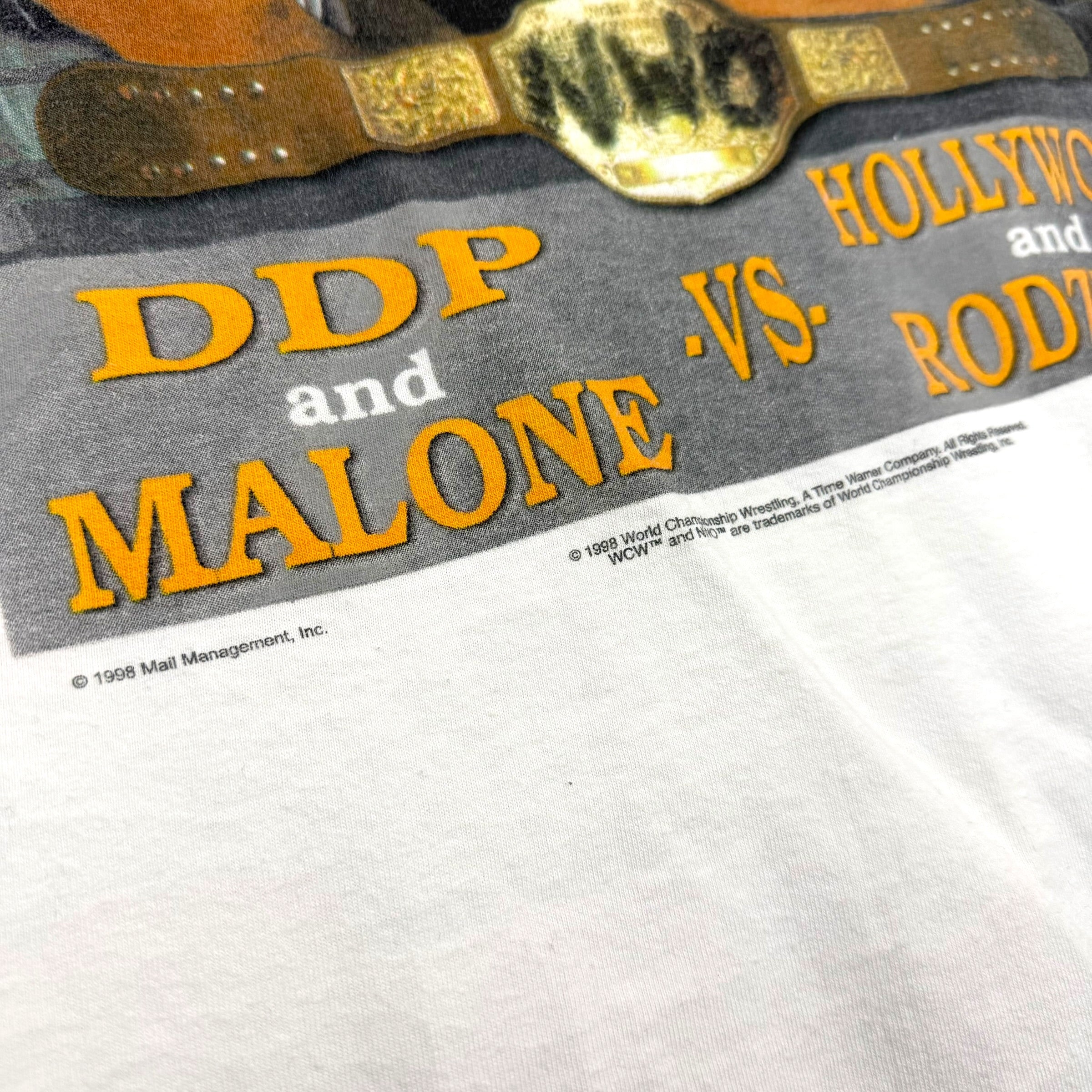 Vintage 1998 NWO VS WCW Wrestling Dennis Rodman Tee XL