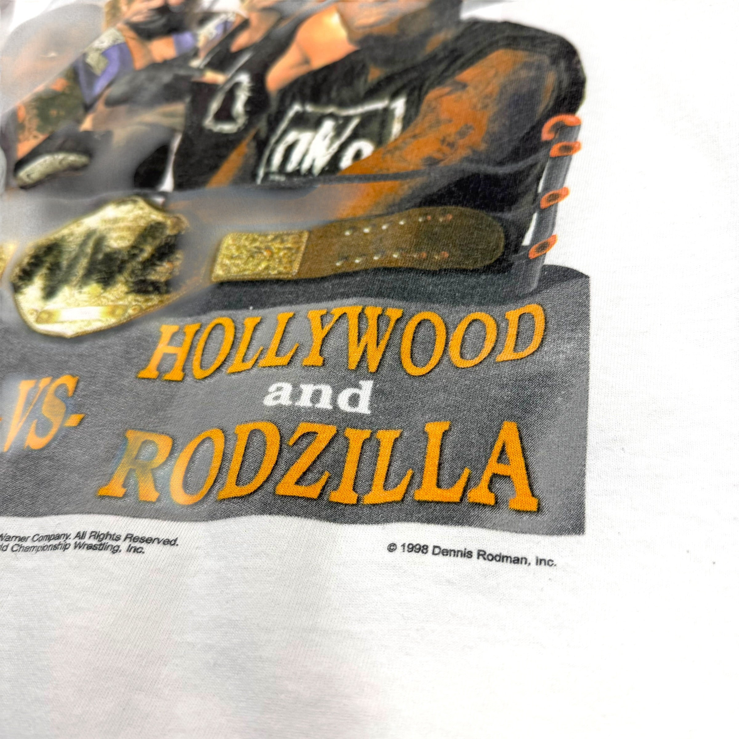 Vintage 1998 NWO VS WCW Wrestling Dennis Rodman Tee XL