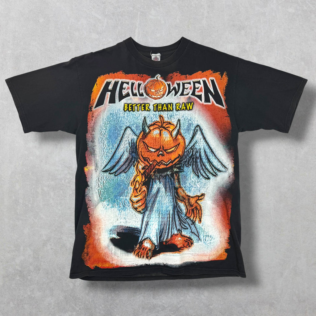 Vintage 90s Resurreccion Helloween "Better The Raw" Tee XL