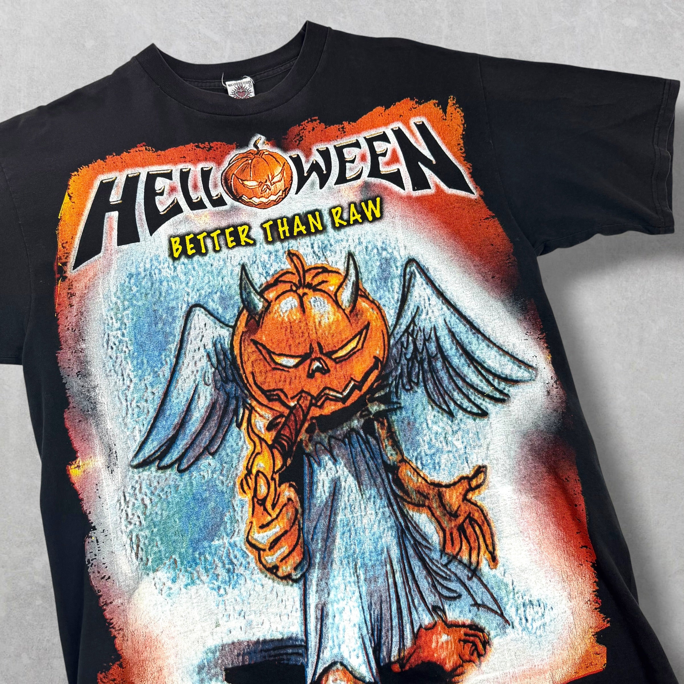 Vintage 90s Resurreccion Helloween "Better The Raw" Tee XL