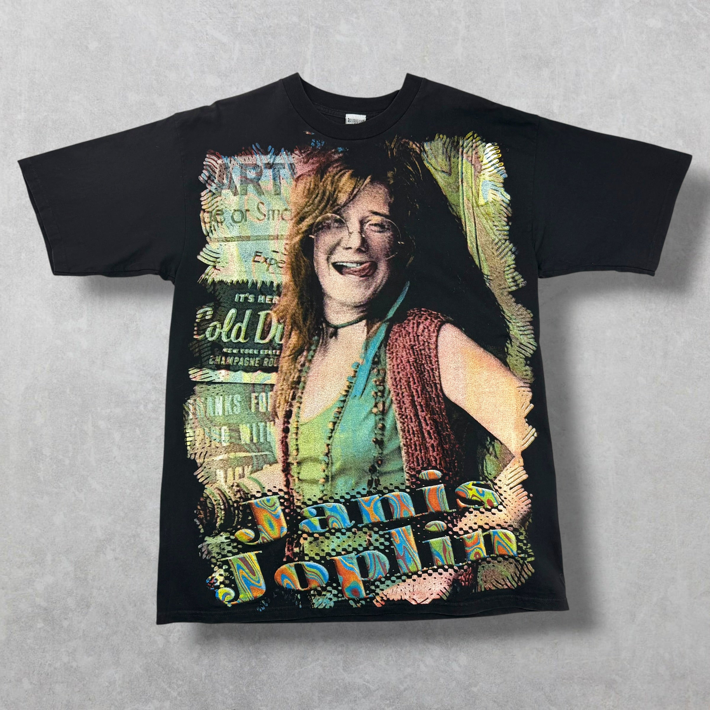 Vintage 90s Resurreccion Janis Joplin Tee XL