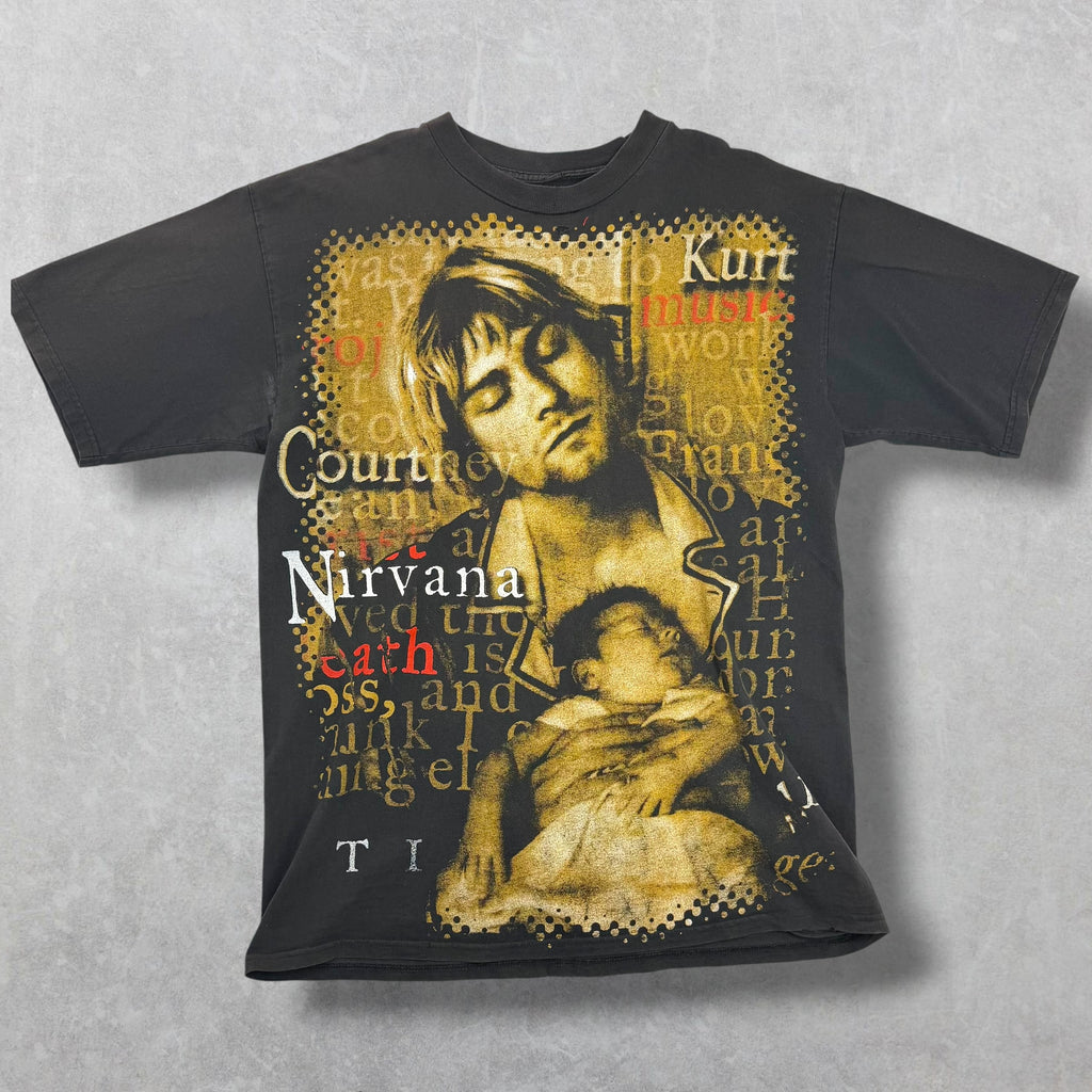 Vintage 90s Kurt Cobain Nirvana Mexican Bootleg Tee XL