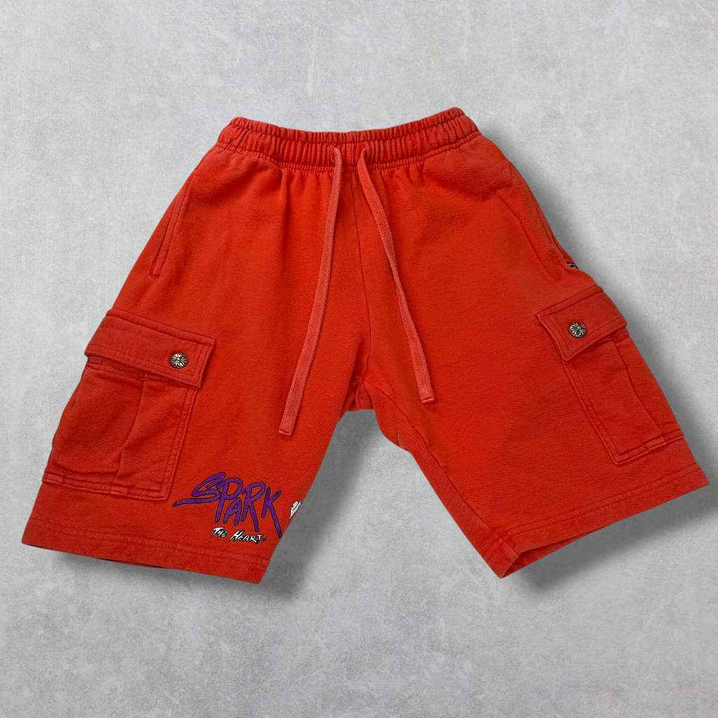 Chrome Hearts Matty Boy Sick Hearts Cargo Sweatshorts XS