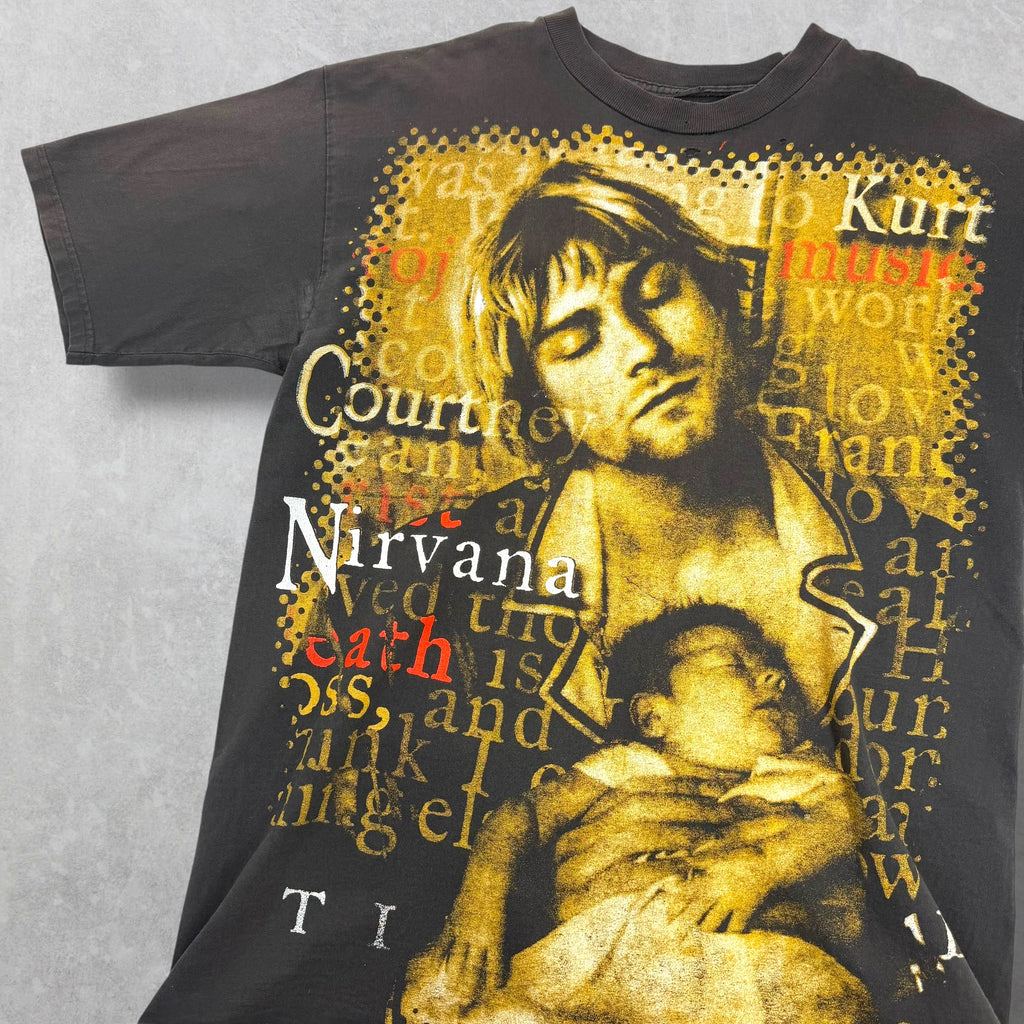 Vintage 90s Kurt Cobain Nirvana Mexican Bootleg Tee XL