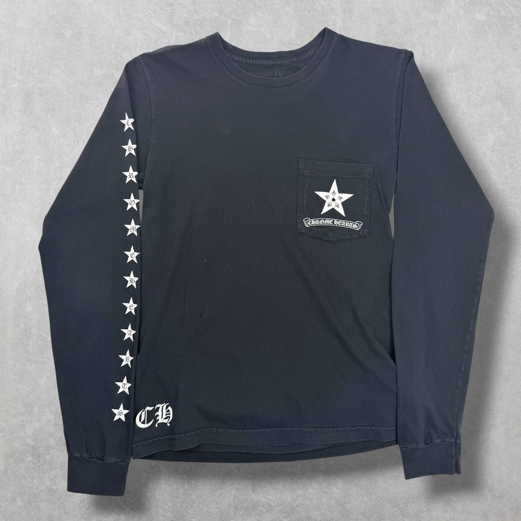 Chrome Hearts Stars Long Sleeve Tee S