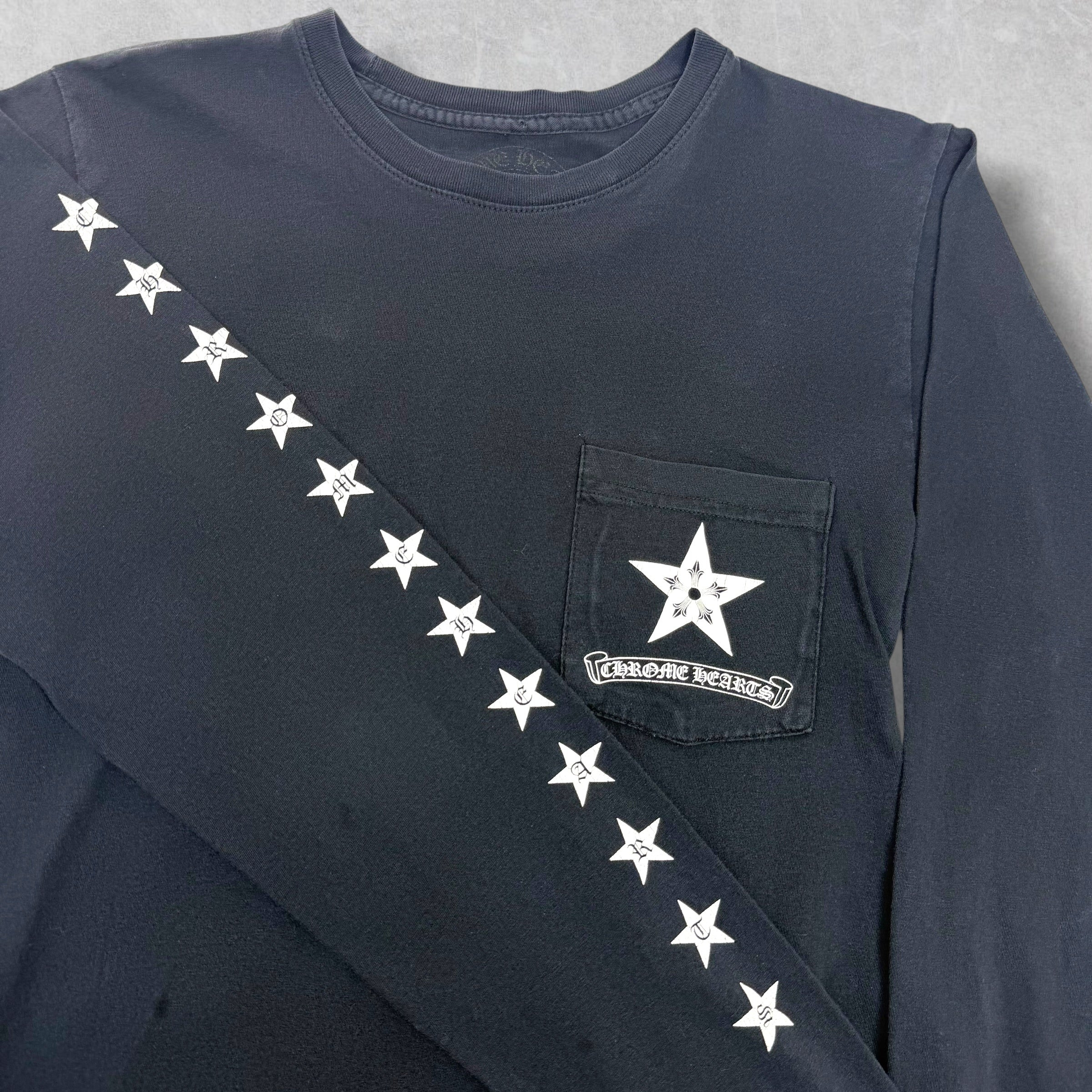 Chrome Hearts Stars Long Sleeve Tee S