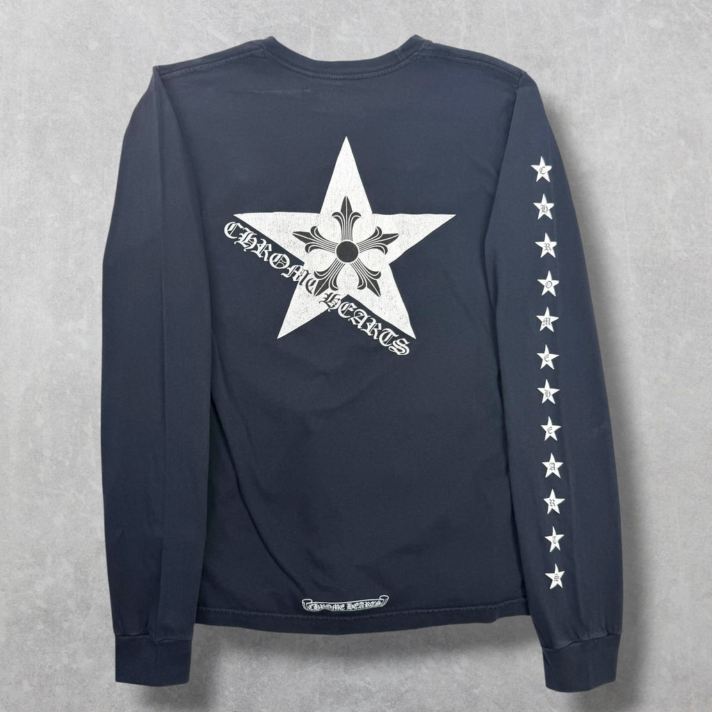 Chrome Hearts Stars Long Sleeve Tee S