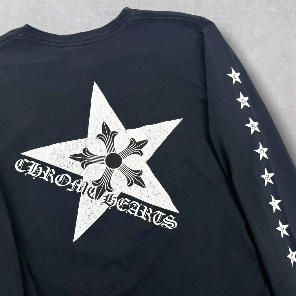 Chrome Hearts Stars Long Sleeve Tee S