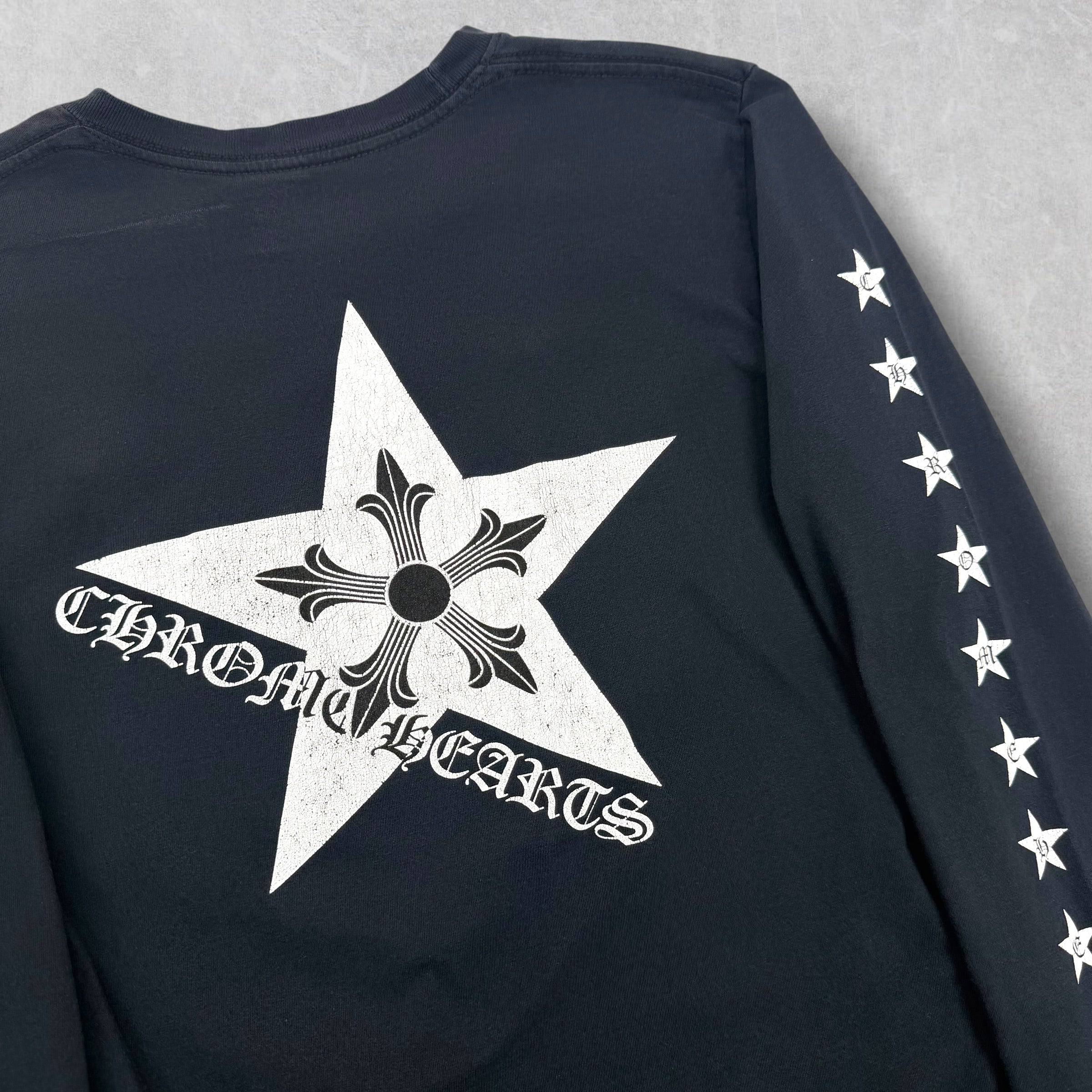 Chrome Hearts Stars Long Sleeve Tee S