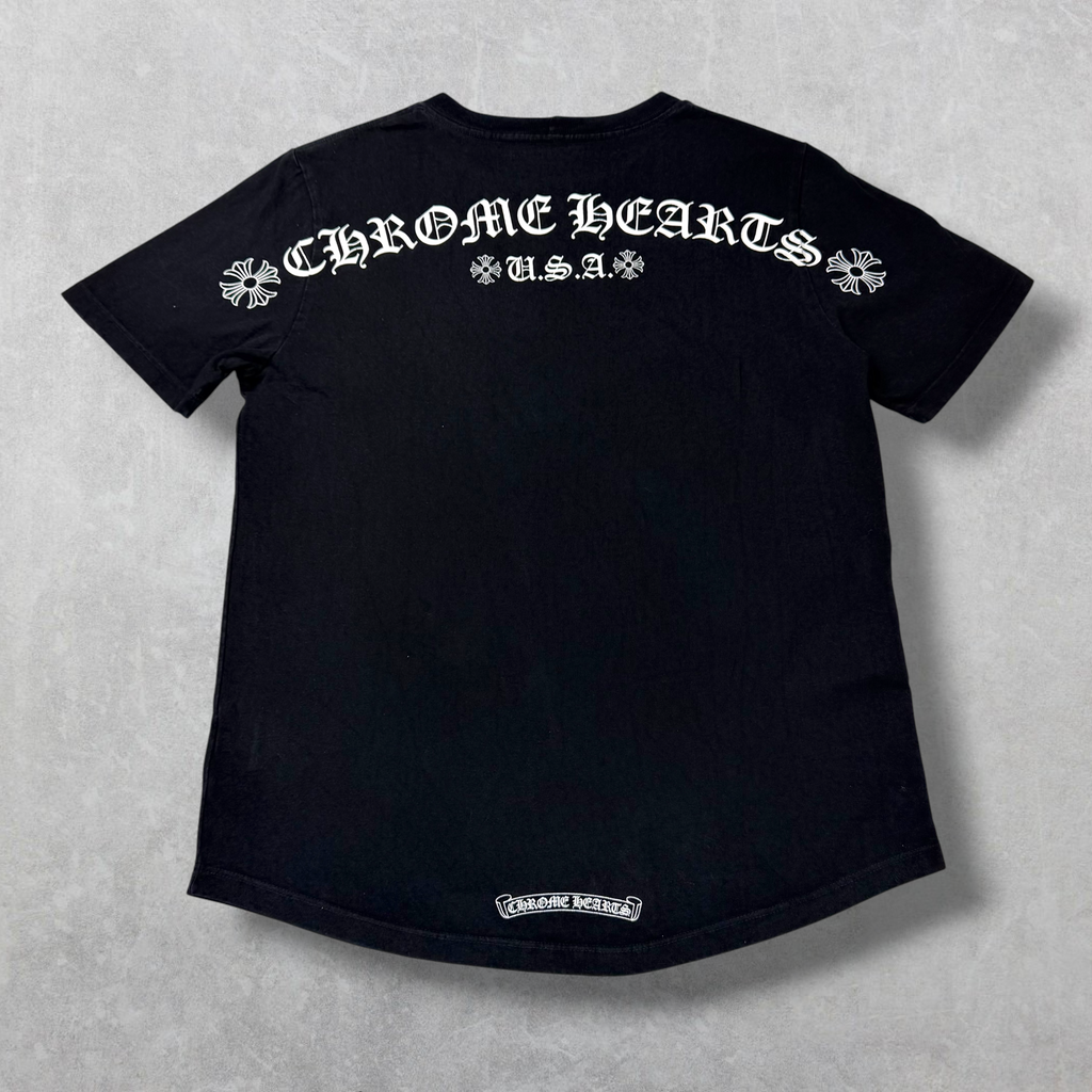 Chrome Hearts Script Logo USA Tee M