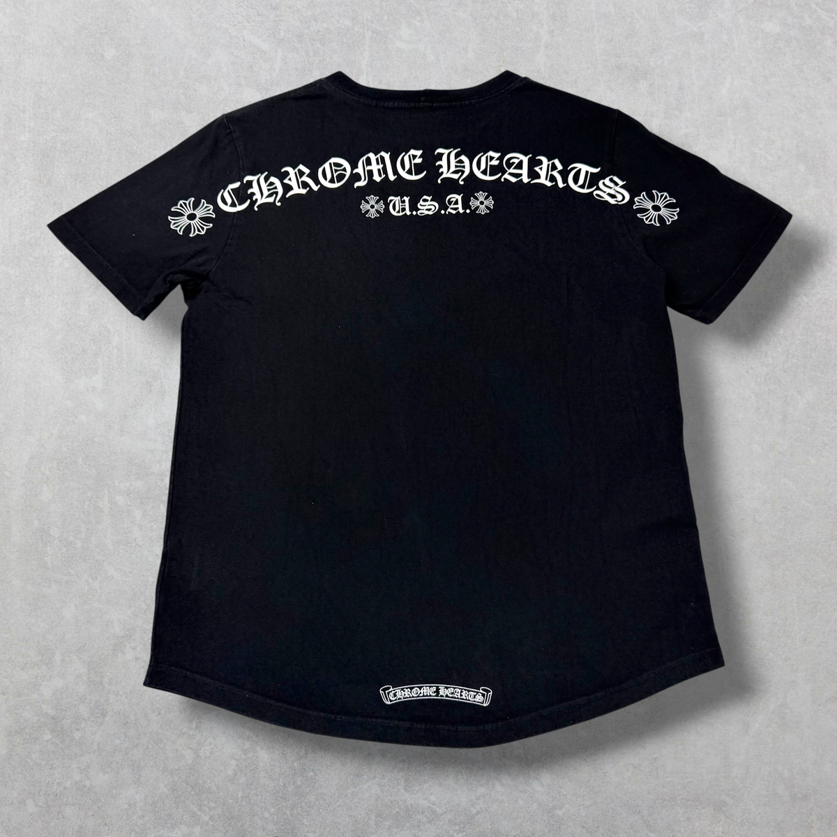Chrome Hearts Script Logo USA Tee M