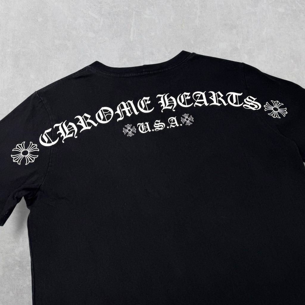 Chrome Hearts Script Logo USA Tee M