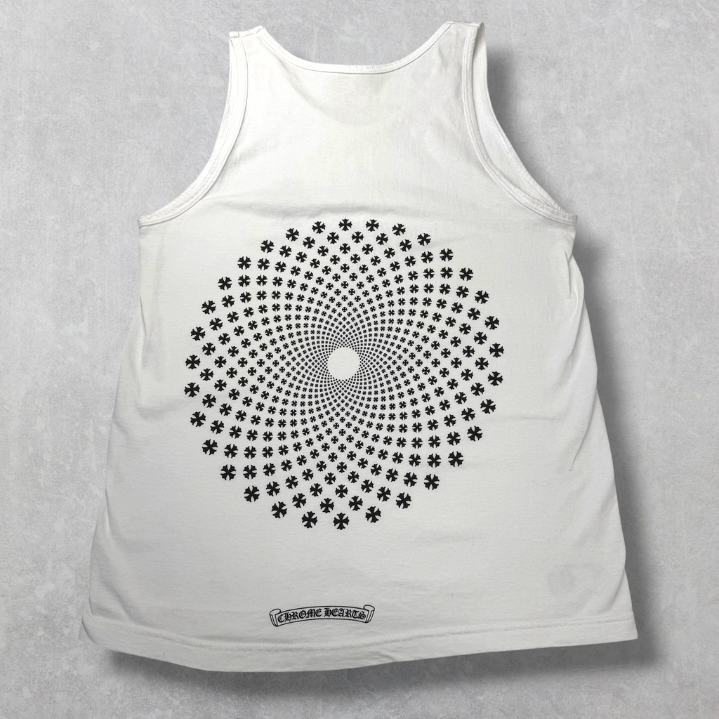 Chrome Hearts Spiral Tank Top White M