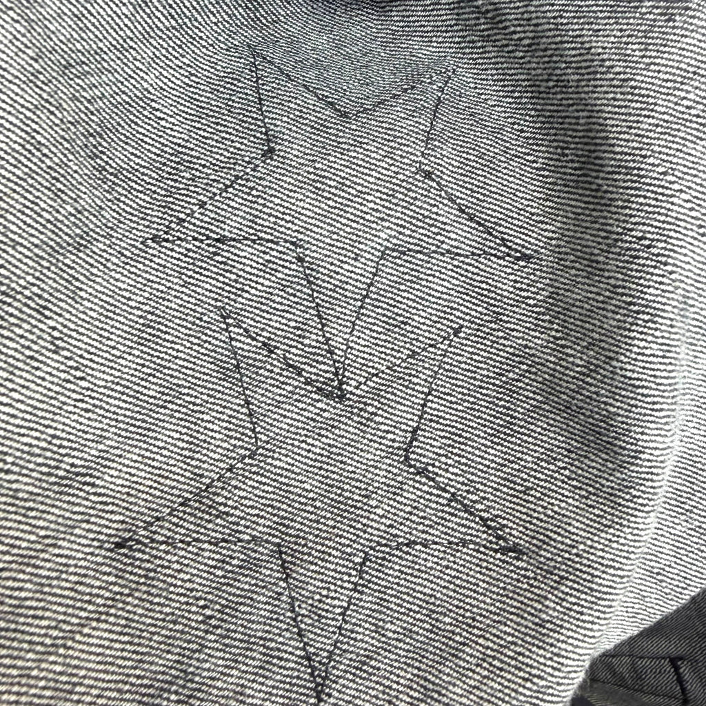 Chrome Hearts Star Patch Fleur Knee Jeans 36