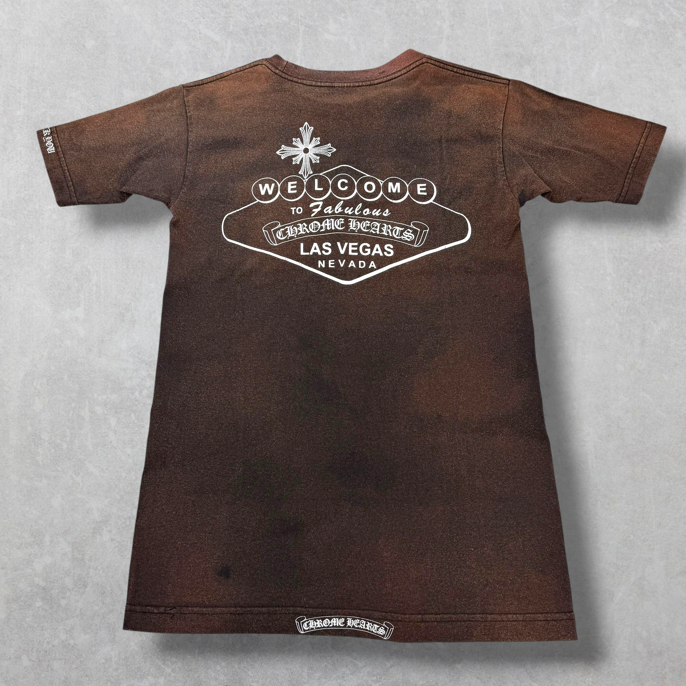 Vintage Chrome Hearts Black Welcome To Vegas Tee S