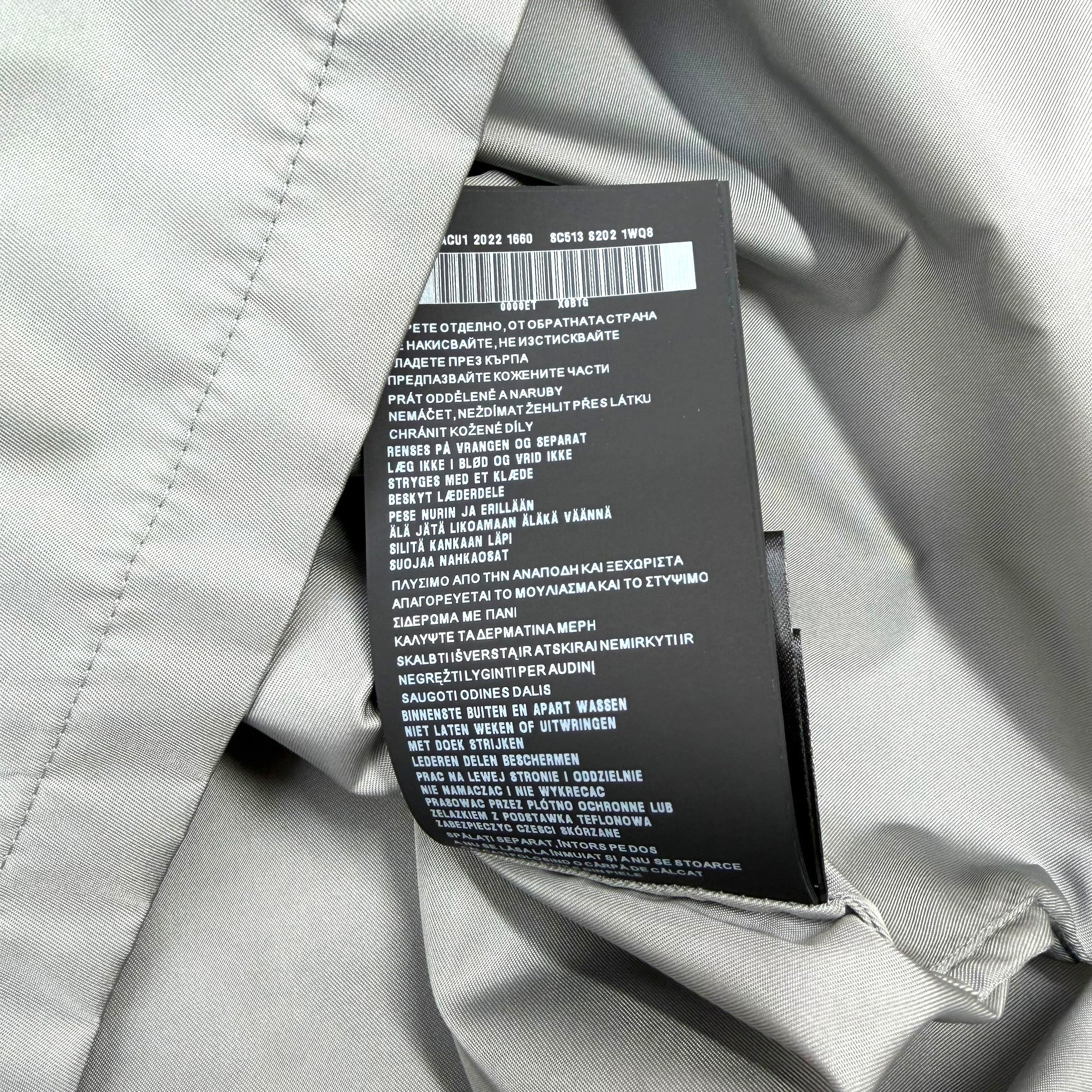 Prada Re-Nylon Grey Short Sleeve Shirt L