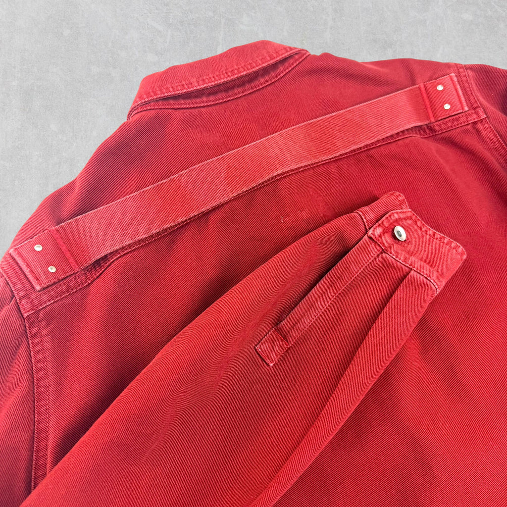 Rick Owens DRKSHDW Tie Dye Spill Cherry Denim Shirt L