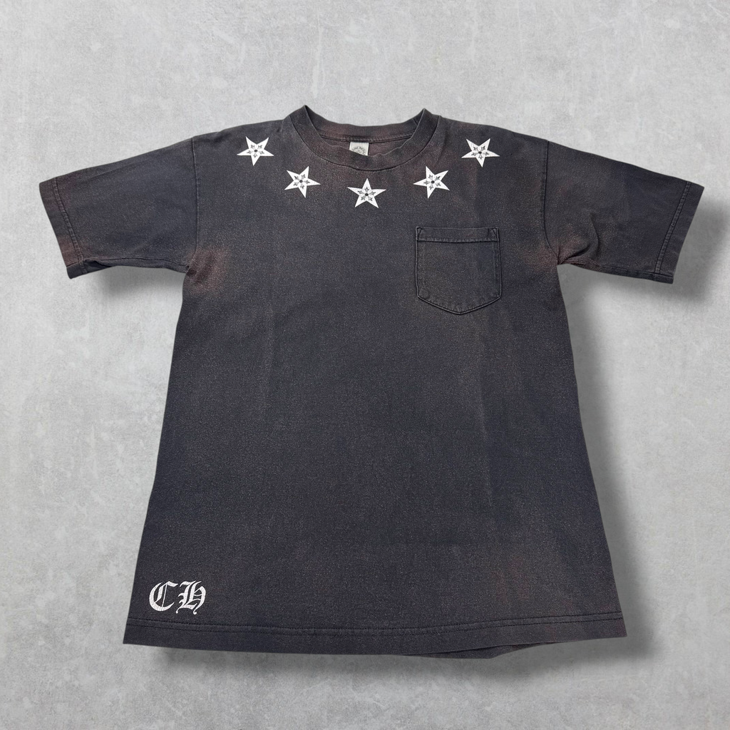 Vintage Chrome Hearts Star Collar Tee M