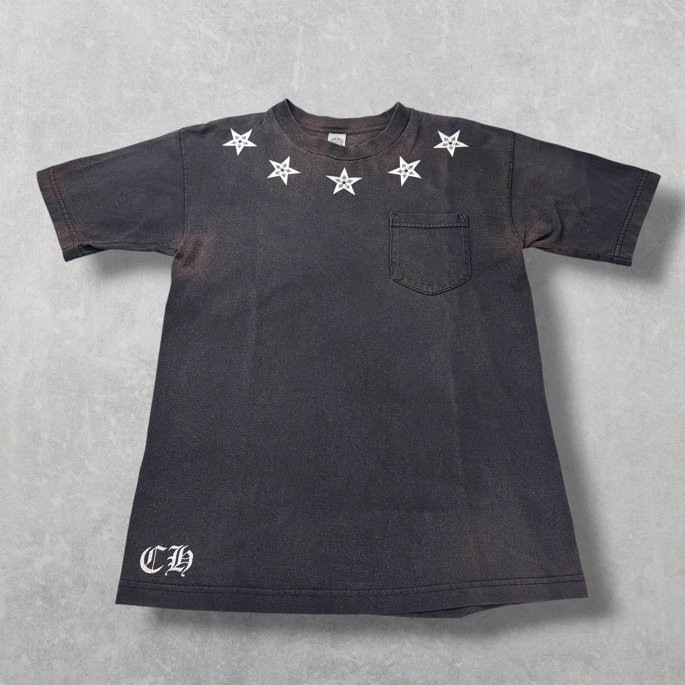 Vintage Chrome Hearts Star Collar Tee M