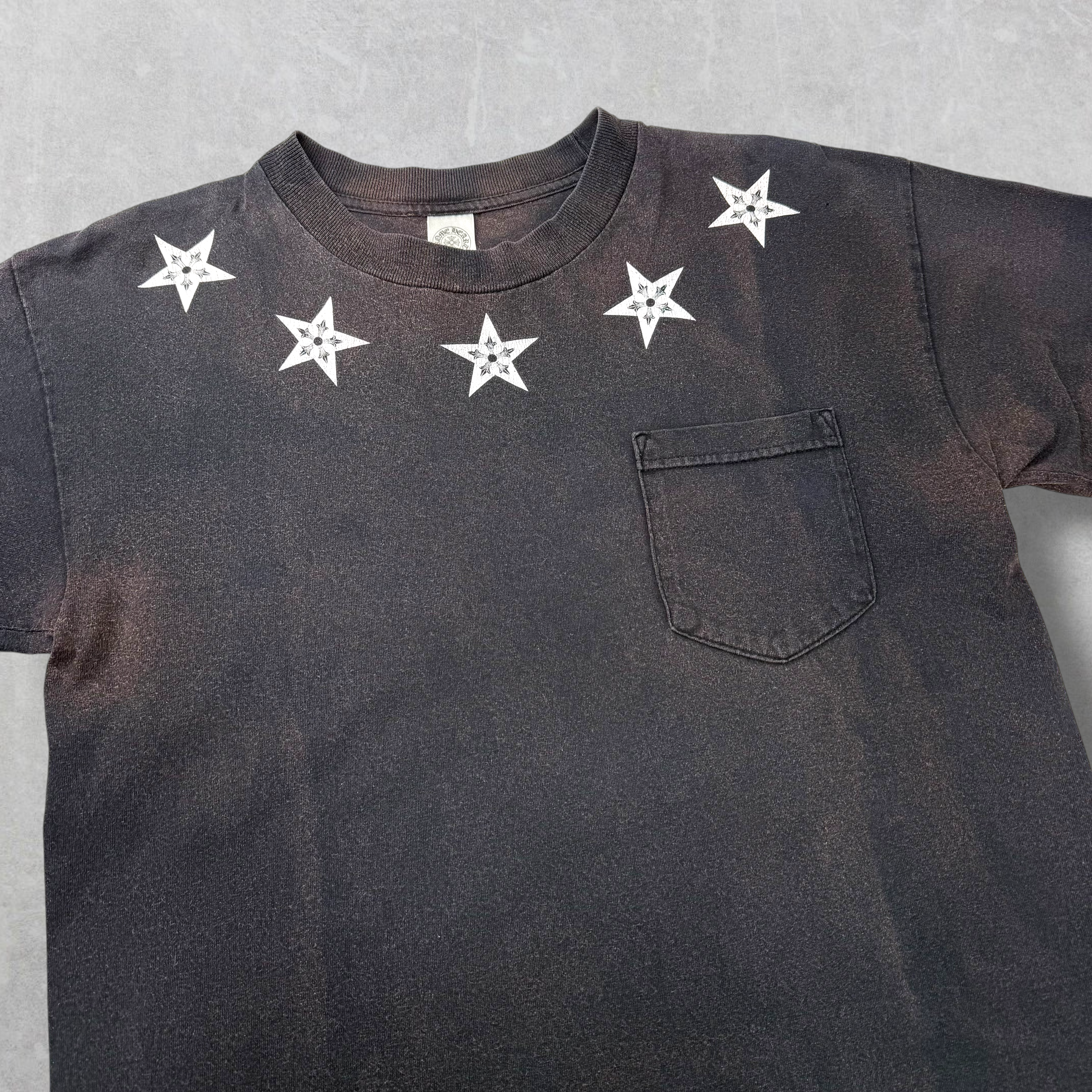 Vintage Chrome Hearts Star Collar Tee M