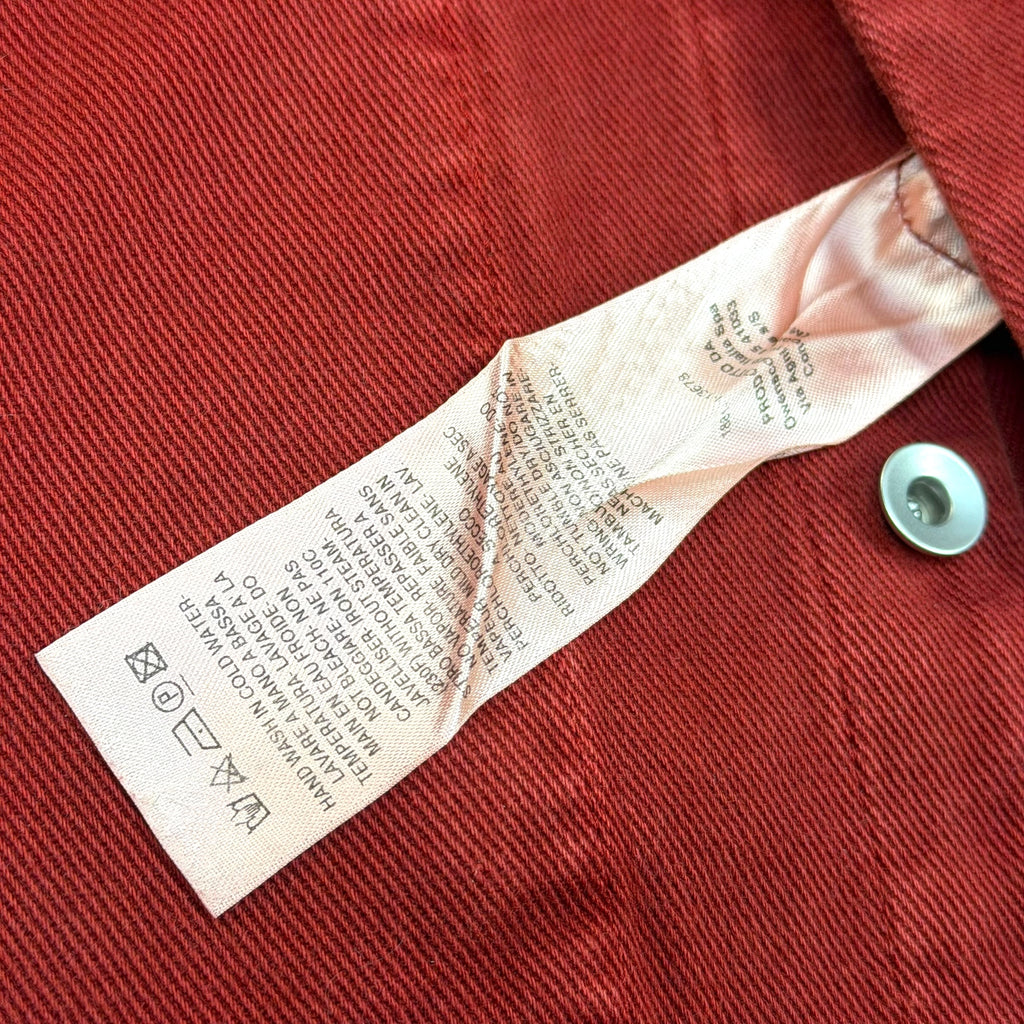 Rick Owens DRKSHDW Tie Dye Spill Cherry Denim Shirt L