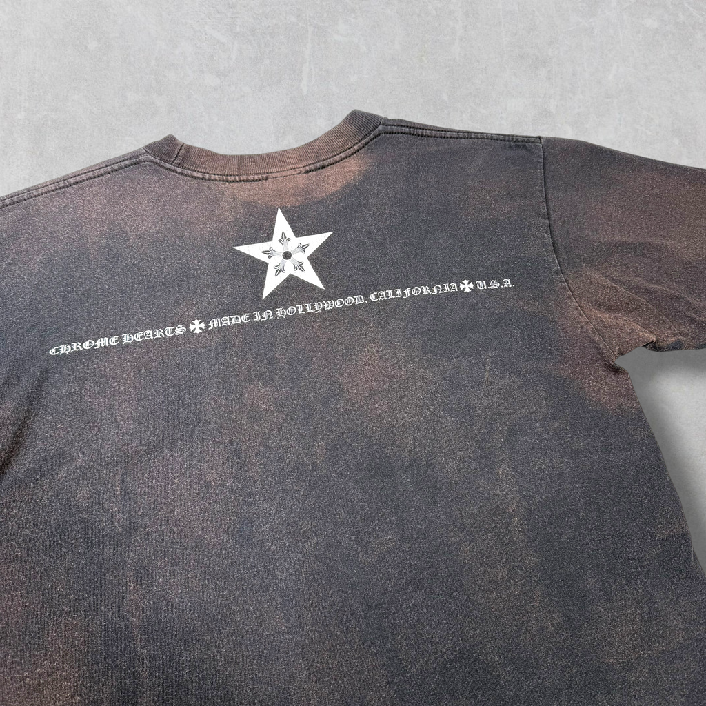Vintage Chrome Hearts Star Collar Tee M