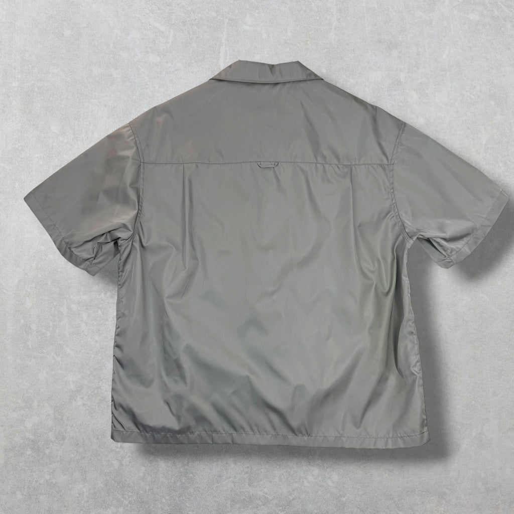 Prada Re-Nylon Grey Short Sleeve Shirt L