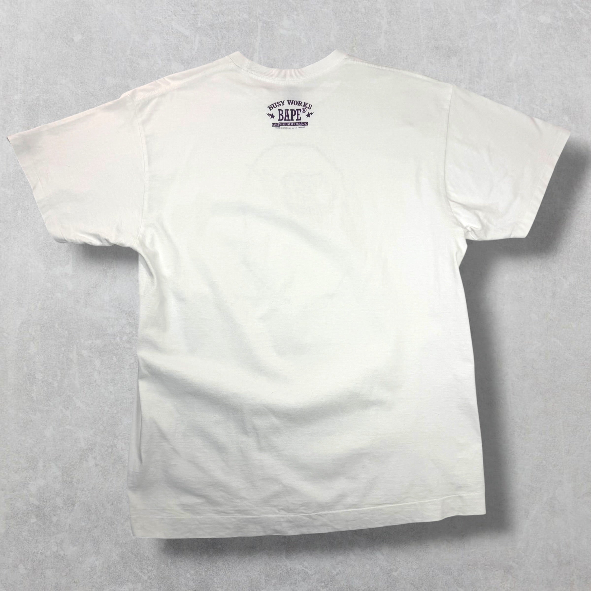 Bape Swarovski Crystal Ape Sta Logo Tee XL