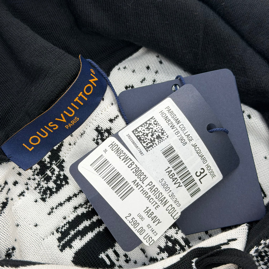 Louis Vuitton Parisian College Jacquard Hoodie XXL
