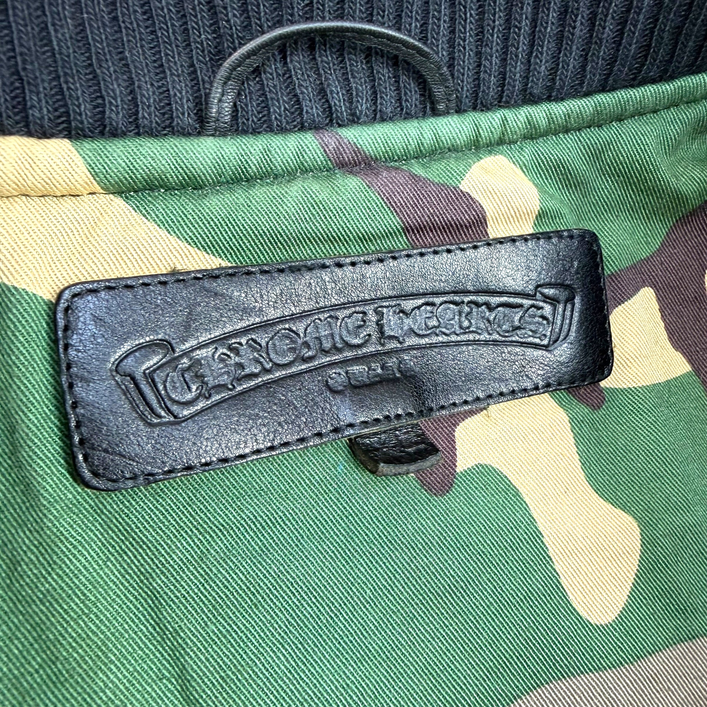 Chrome Hearts Matty Boy Camouflage Sex Records Bomber Jacket XL