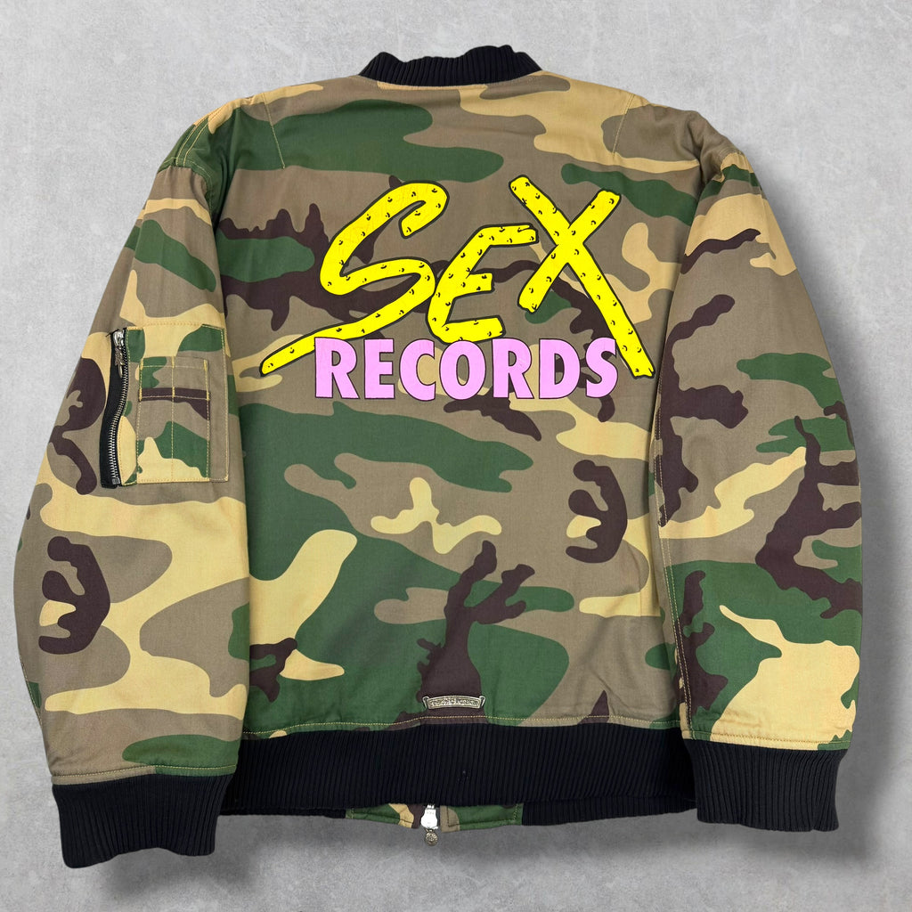 Chrome Hearts Matty Boy Camouflage Sex Records Bomber Jacket XL