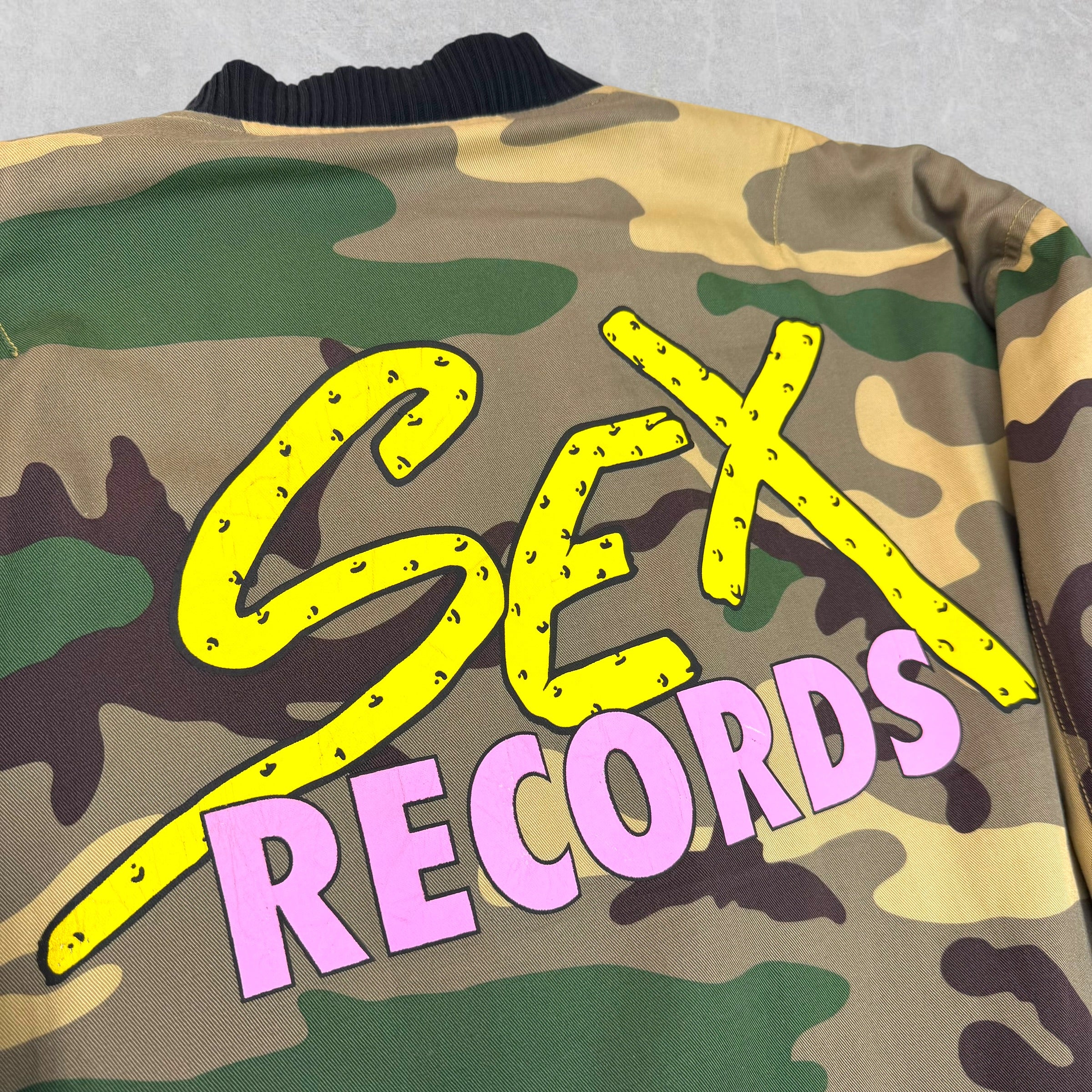 Chrome Hearts Matty Boy Camouflage Sex Records Bomber Jacket XL