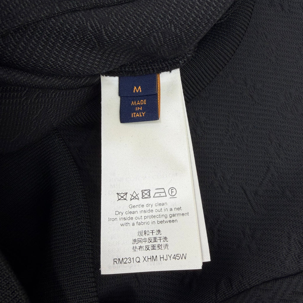 Louis Vuitton Monogram Black Zip-Through Top M