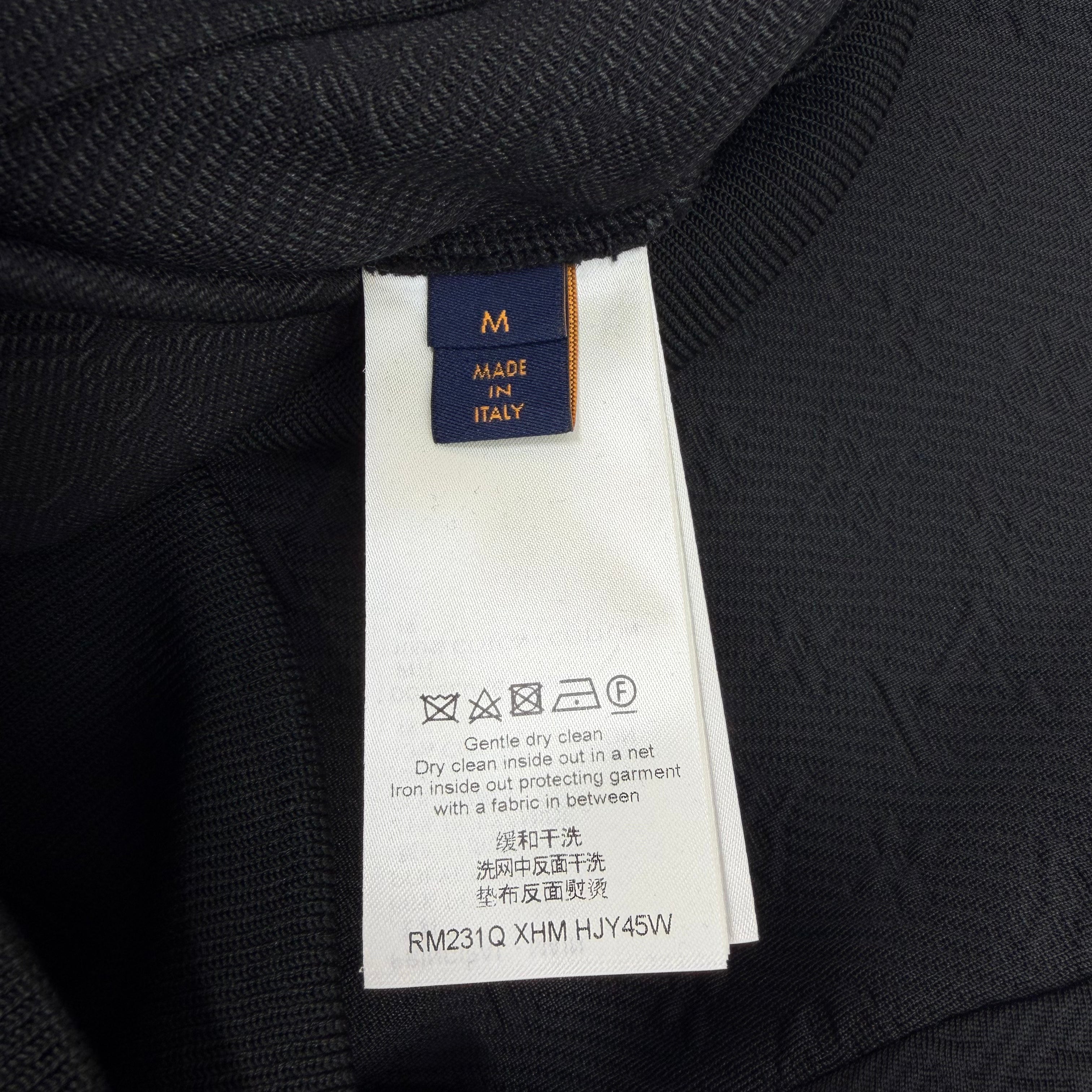 Louis Vuitton Monogram Black Zip-Through Top M