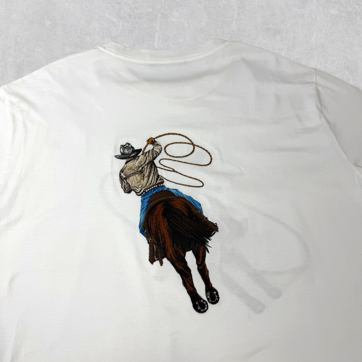 Louis Vuitton Cowboy Embroidery Tee 4L (XL)