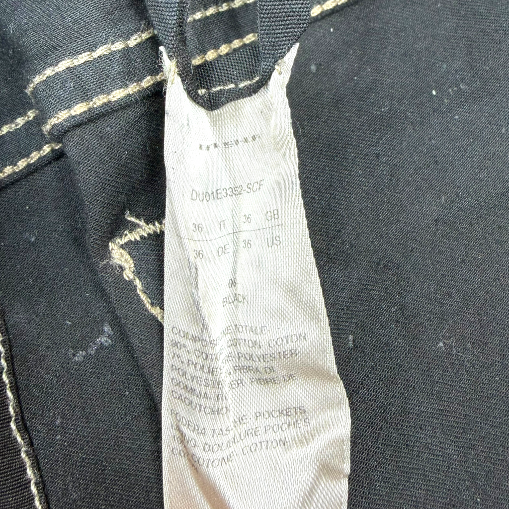 Rick Owens DRKSHDW Bias Waxed Bootcut Jeans 36