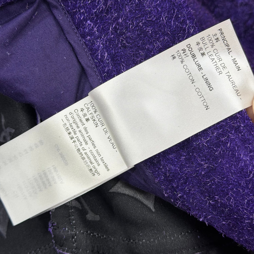 Louis Vuitton Monogram Purple Suede Pants 36