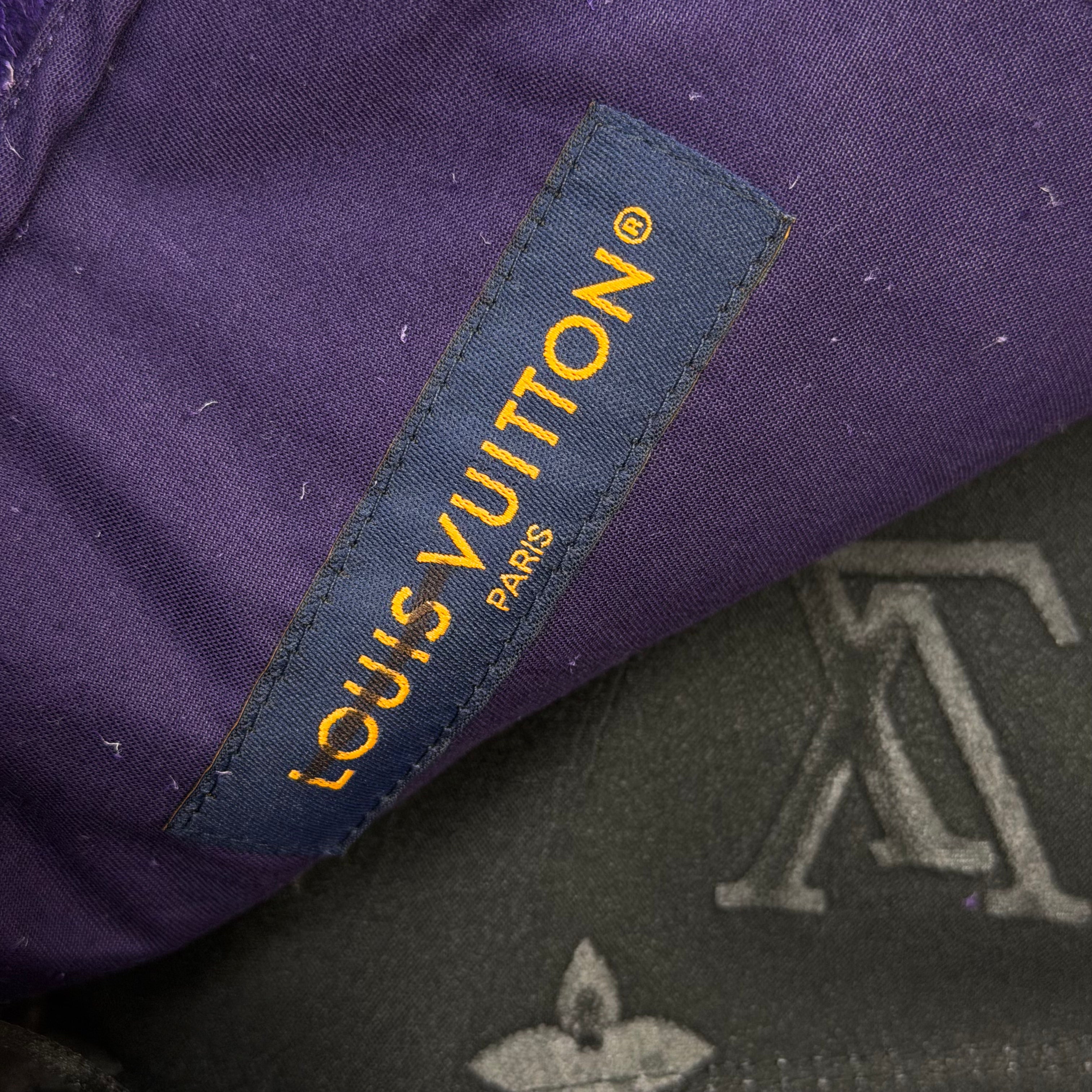 Louis Vuitton Monogram Purple Suede Pants 36