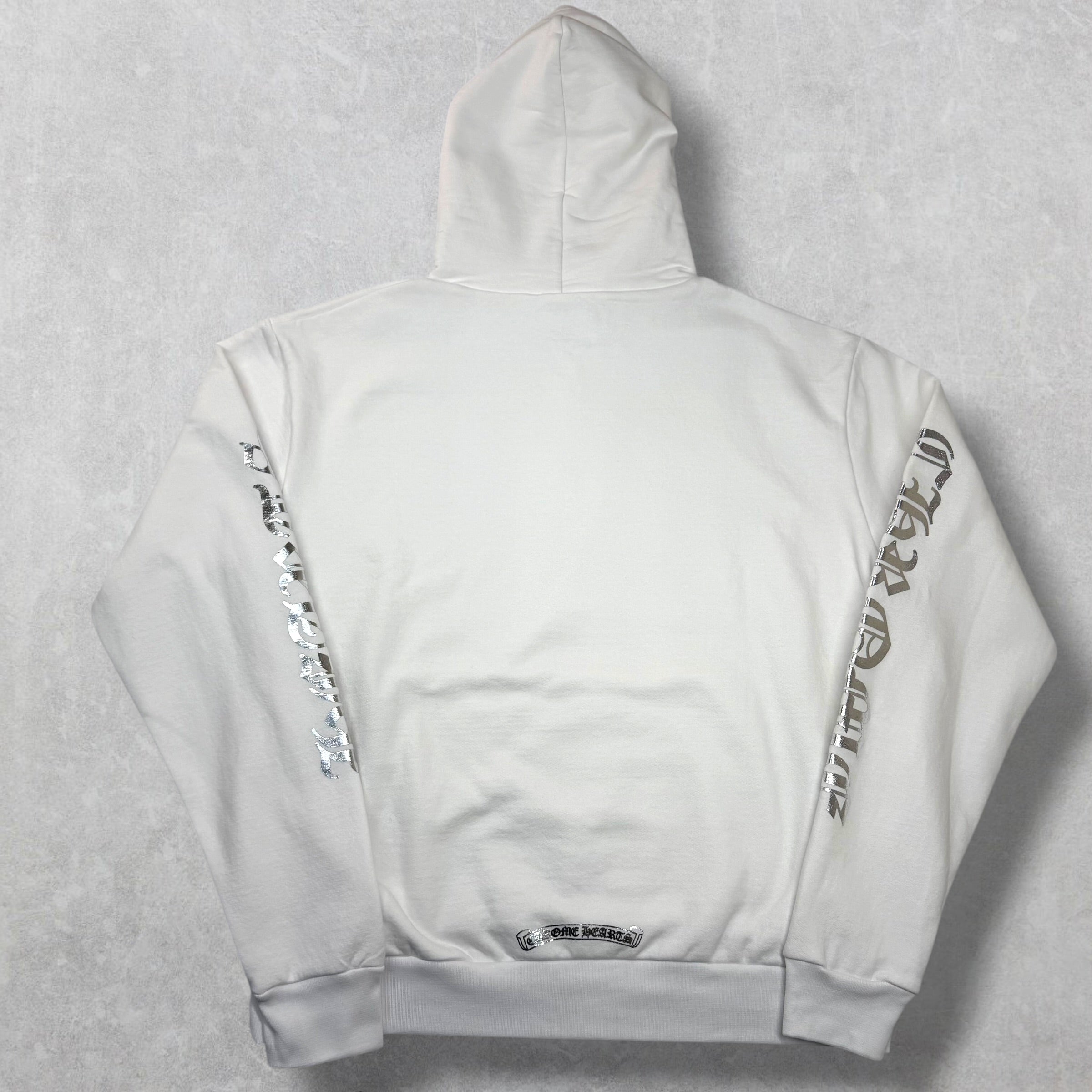Chrome Hearts Silver Foil Hoodie White XS