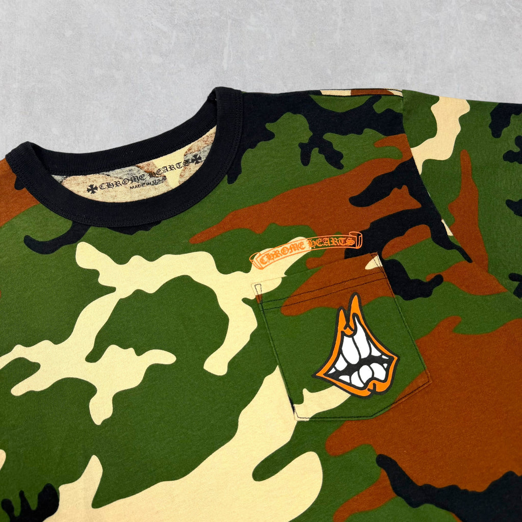 Chrome Hearts Matty Boy Caution Camo Tee XL (L)