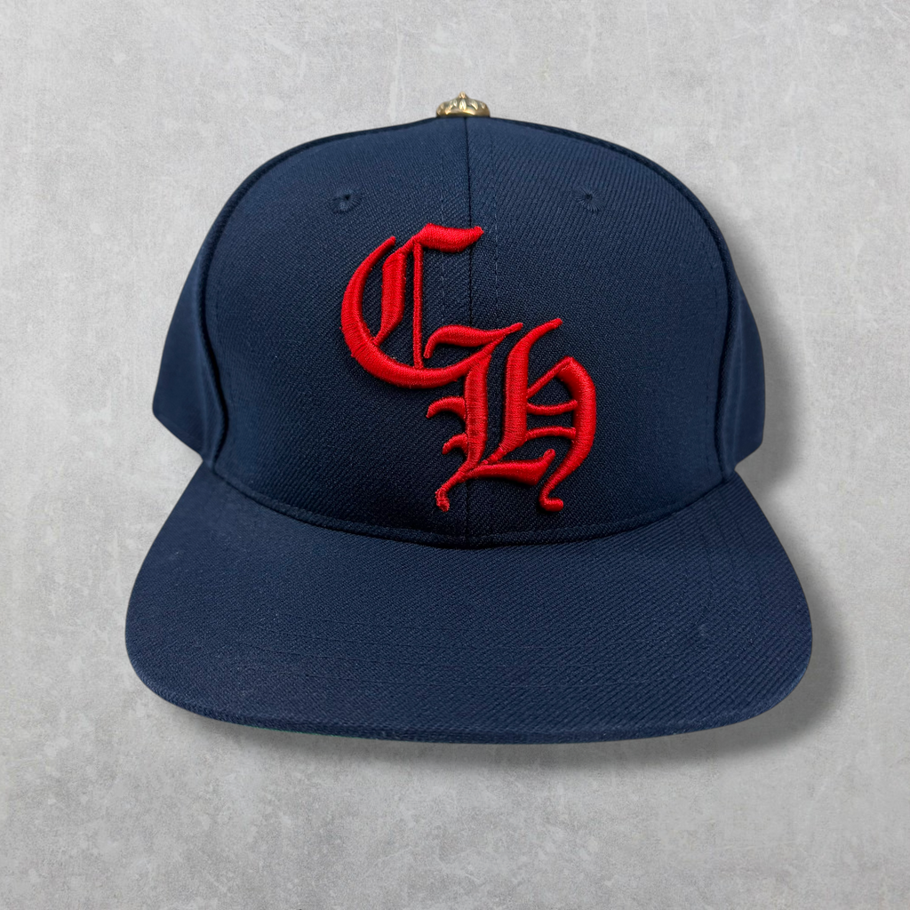 Chrome Hearts Navy/Red CH Baseball Hat