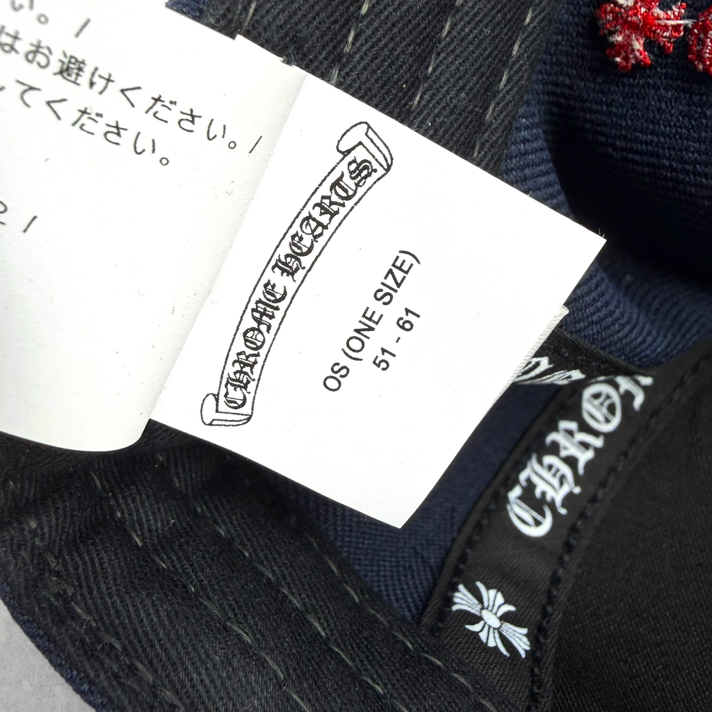 Chrome Hearts Navy/Red CH Baseball Hat
