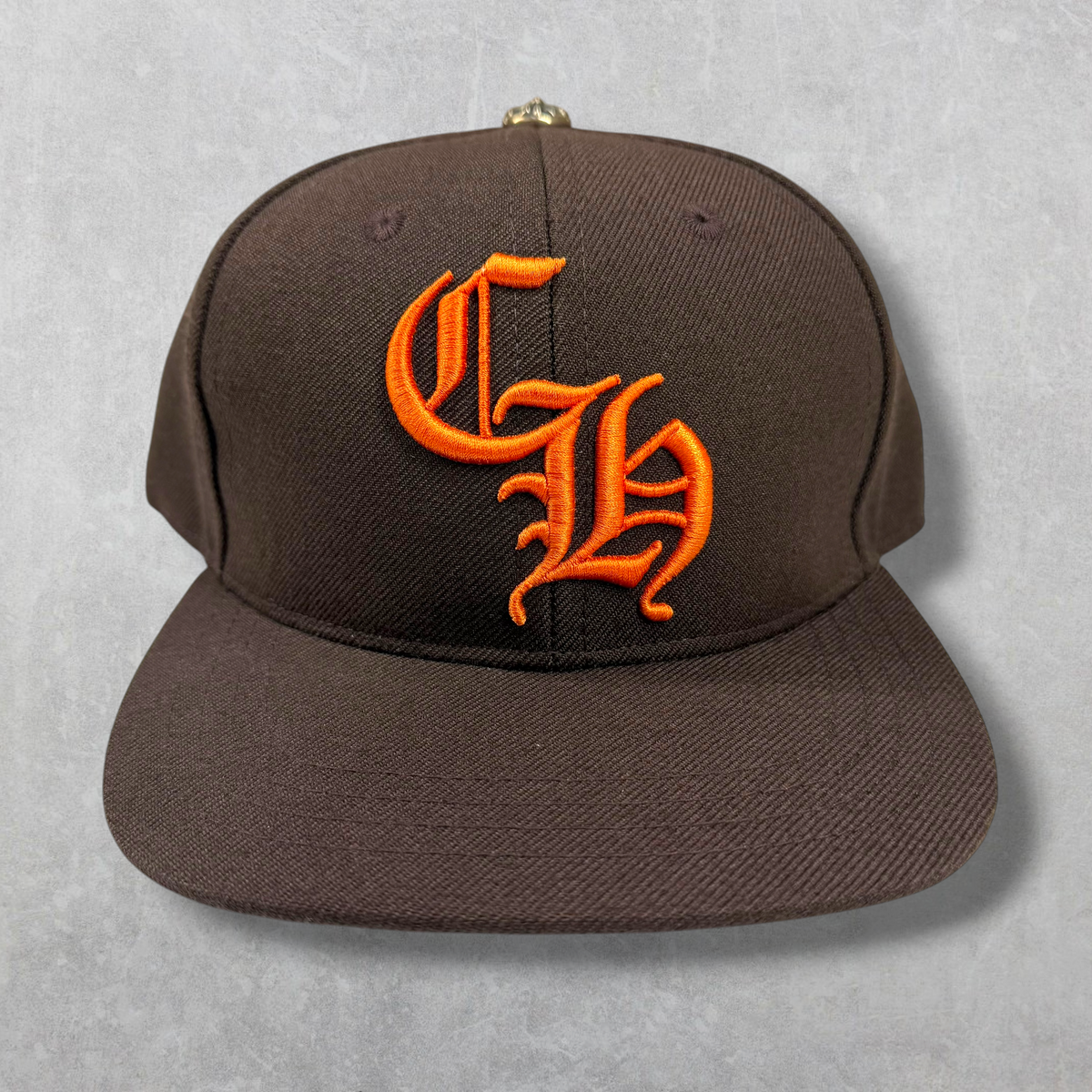 Chrome Hearts Borwn/Orange CH Baseball Hat