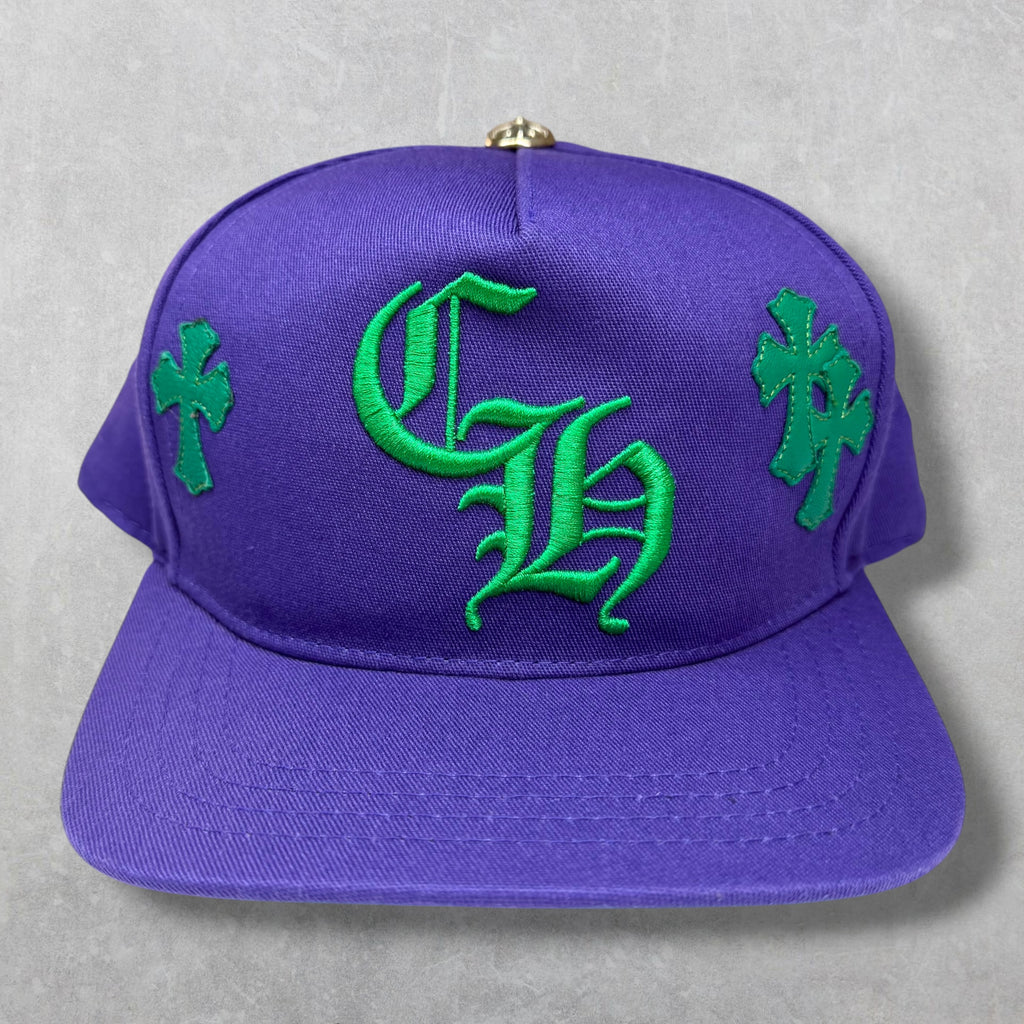 Chrome Hearts Purple/Green Cross Patch Hat