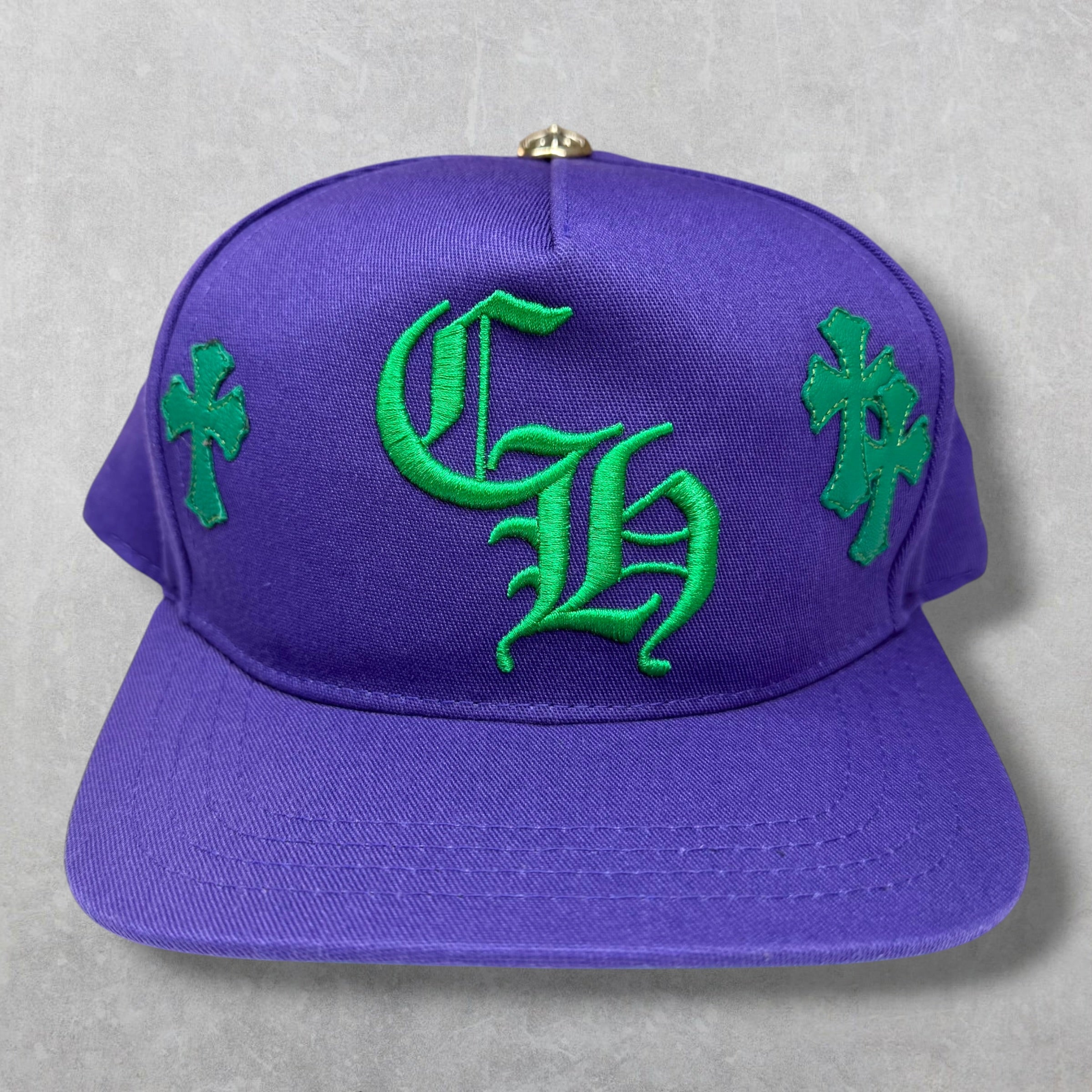 Chrome Hearts Purple/Green Cross Patch Hat