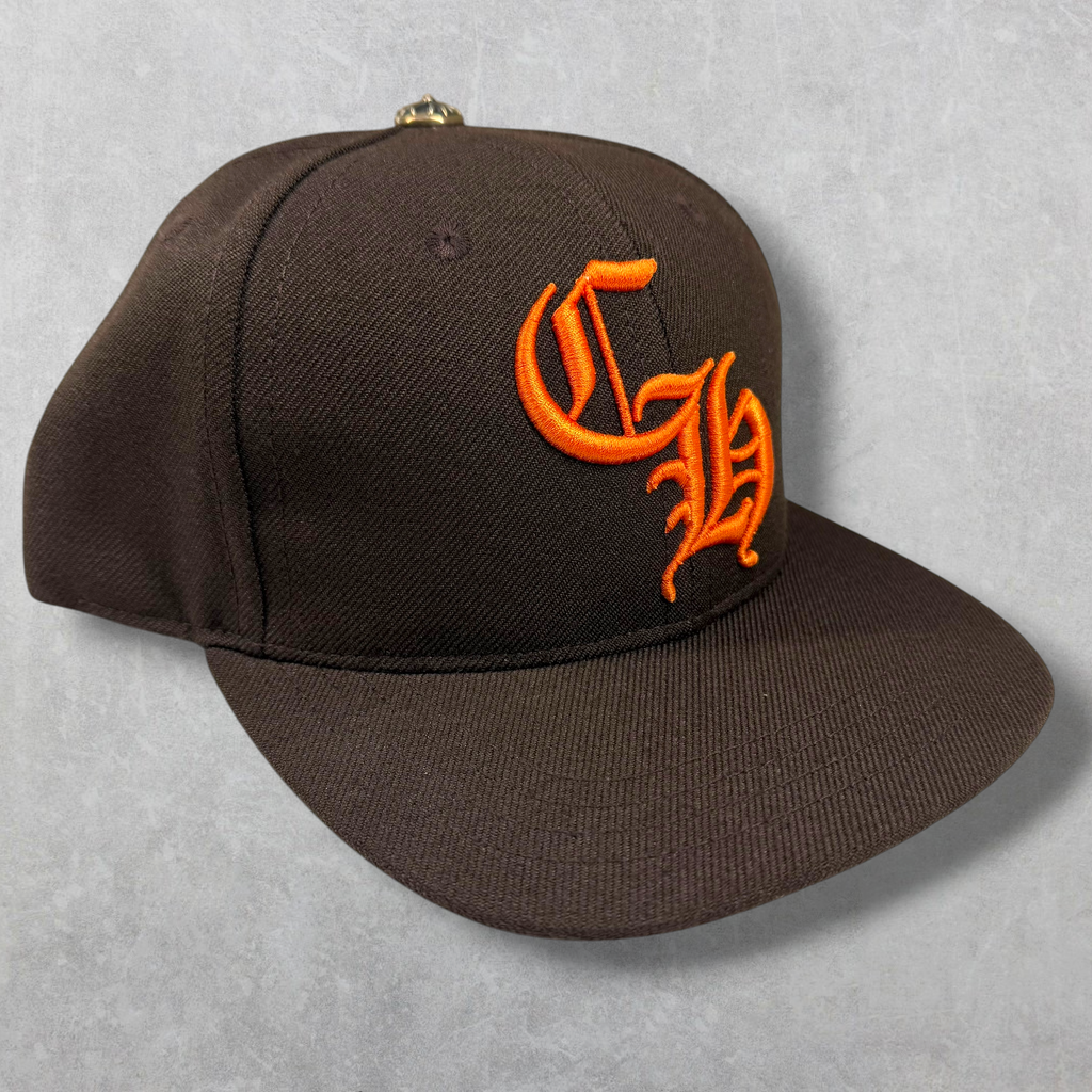 Chrome Hearts Borwn/Orange CH Baseball Hat