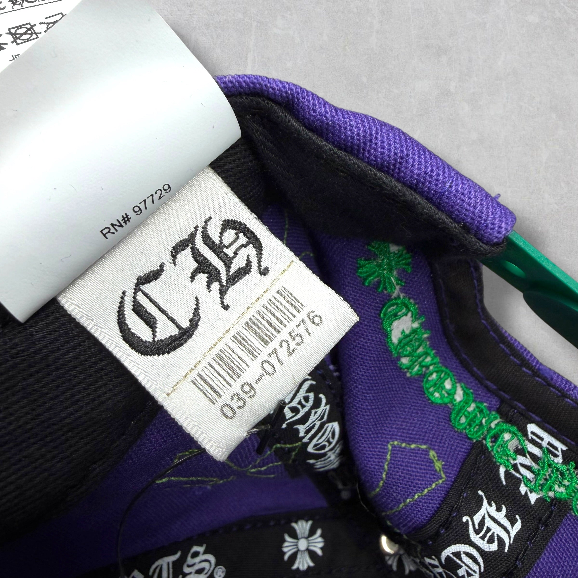 Chrome Hearts Purple/Green Cross Patch Hat