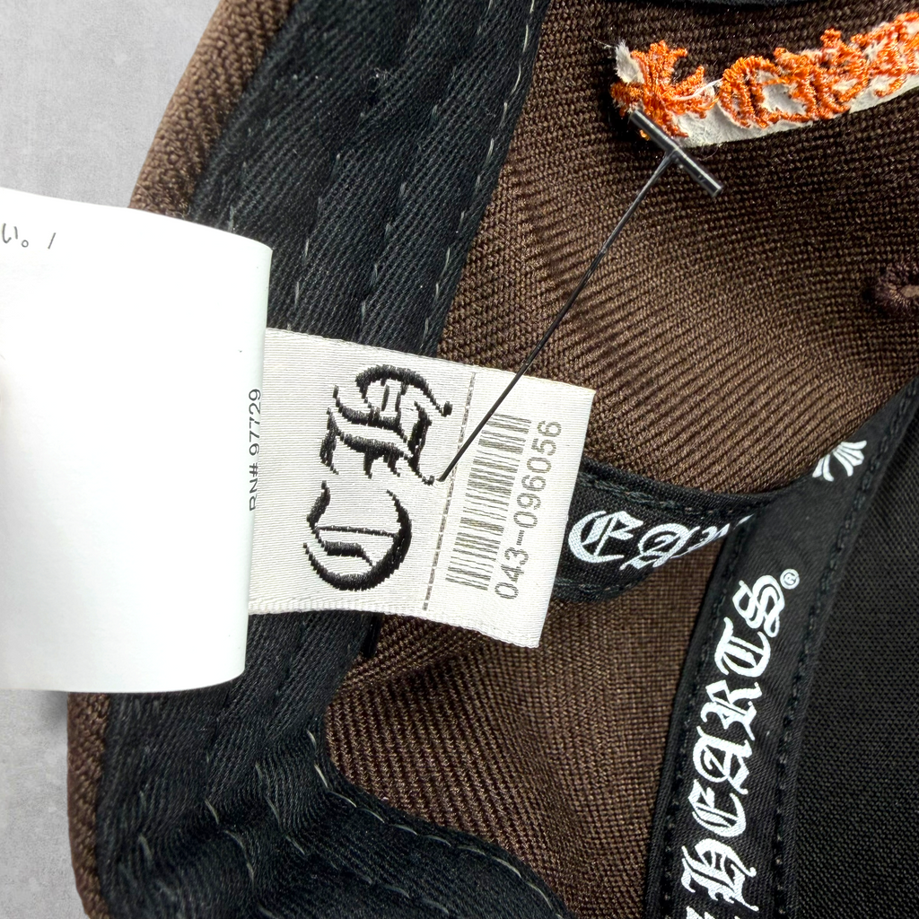 Chrome Hearts Borwn/Orange CH Baseball Hat