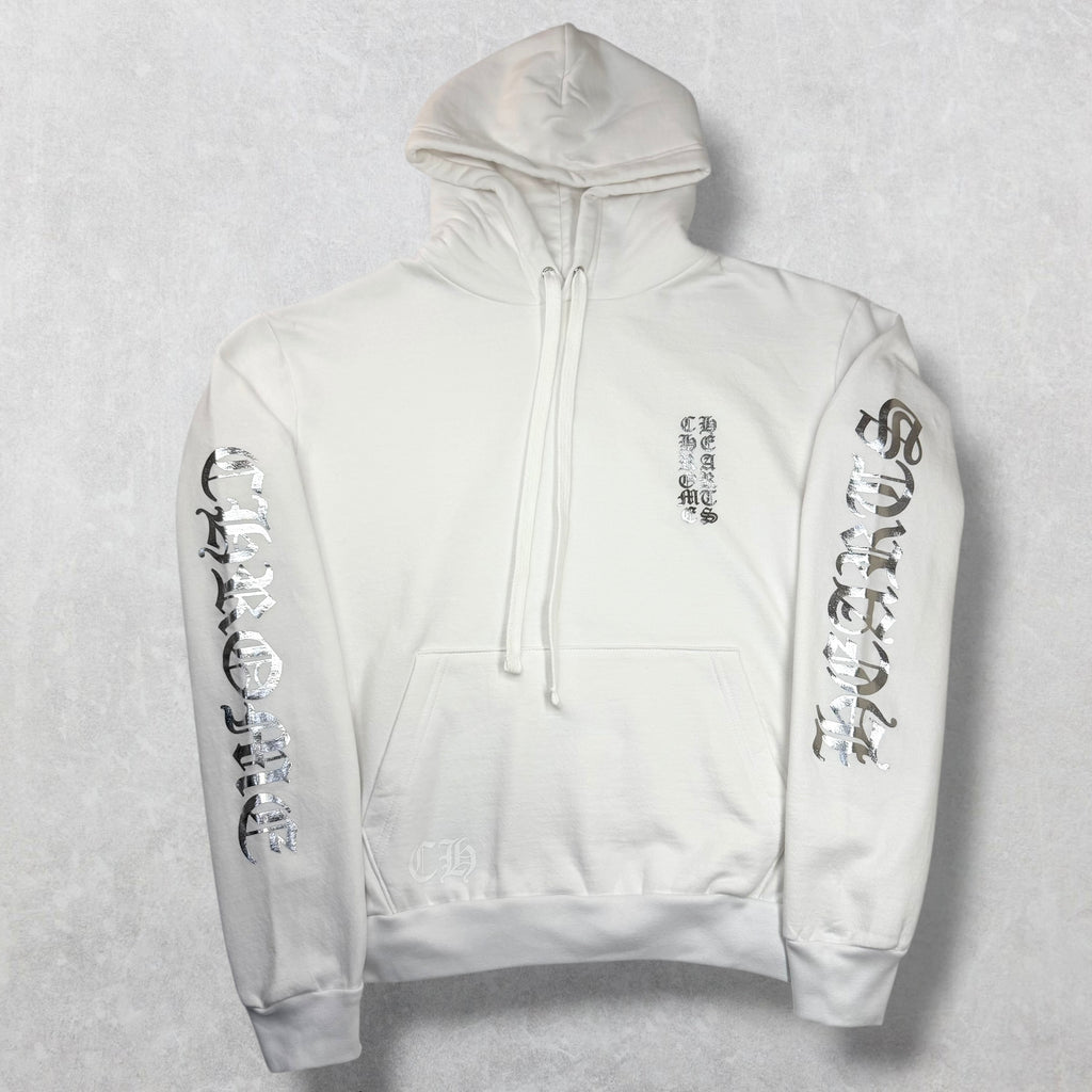Chrome Hearts Silver Foil Hoodie White XS